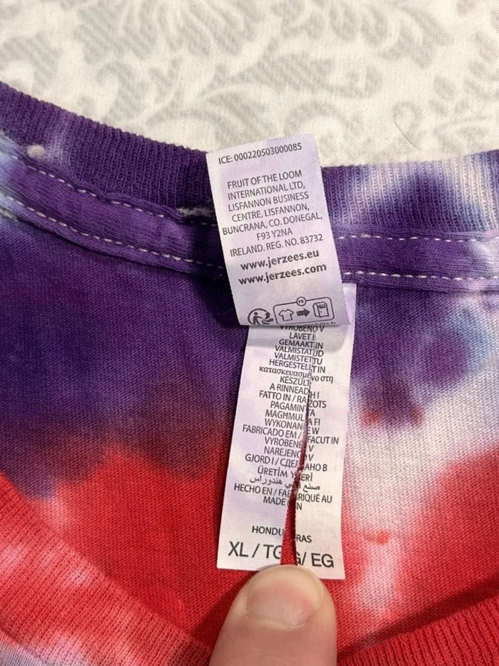 Electric Forest 2025 Tie Dye T Shirt XL Festival Lineup Rothbury MI Jerzees - Picture 8 of 9